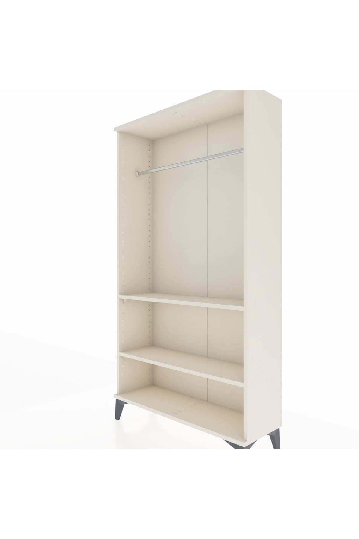 Arges Dolap 2 Raflı Kapaklı Tek Askılı 88x30x163 Aytaşı-Aytaşı