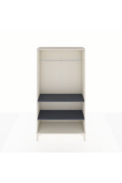 Arges Dolap 2 Raflı Kapaklı Tek Askılı 88x30x163 Aytaşı-Antrasit