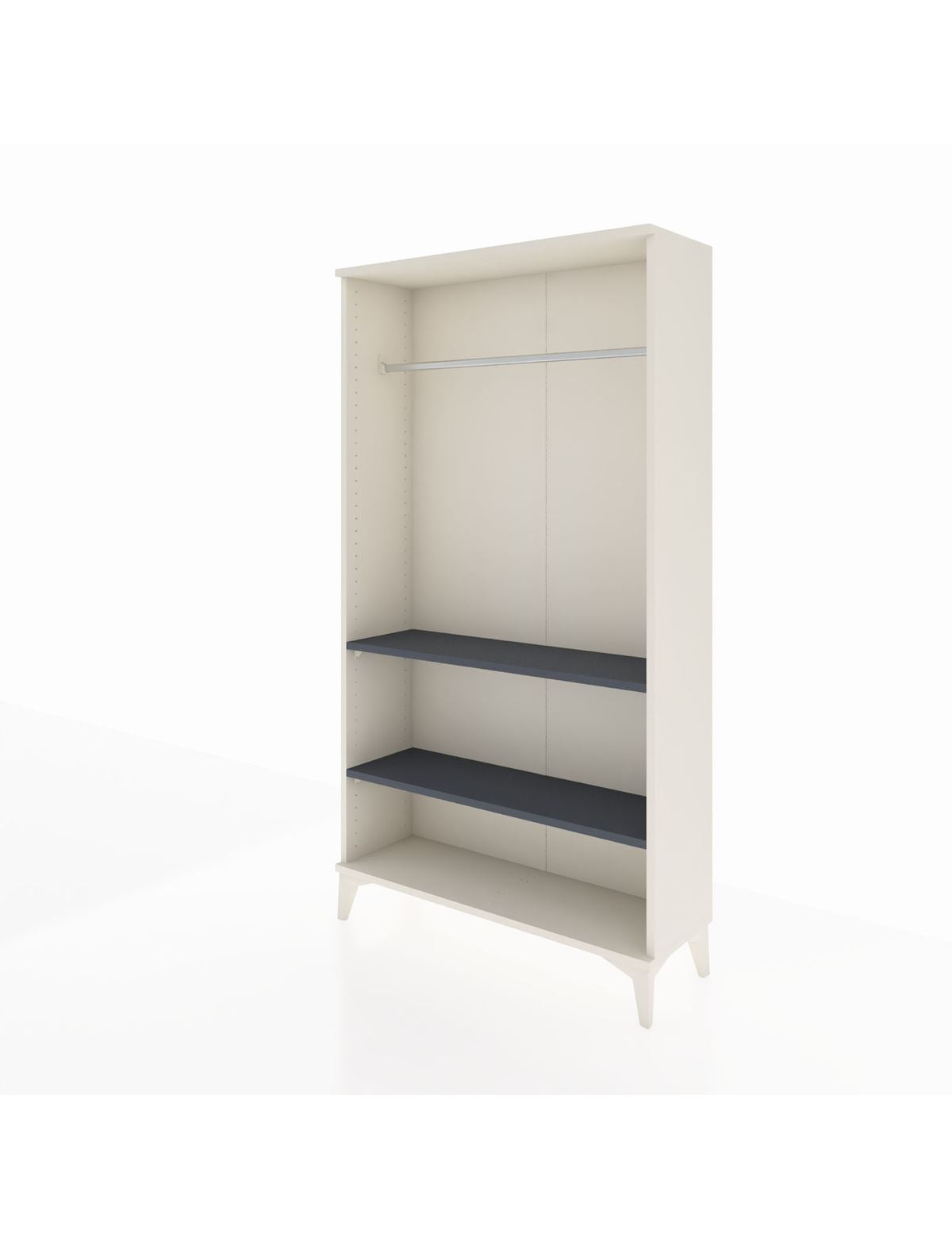 Arges Dolap 2 Raflı Kapaklı Tek Askılı 88x30x163 - S21M104V2A