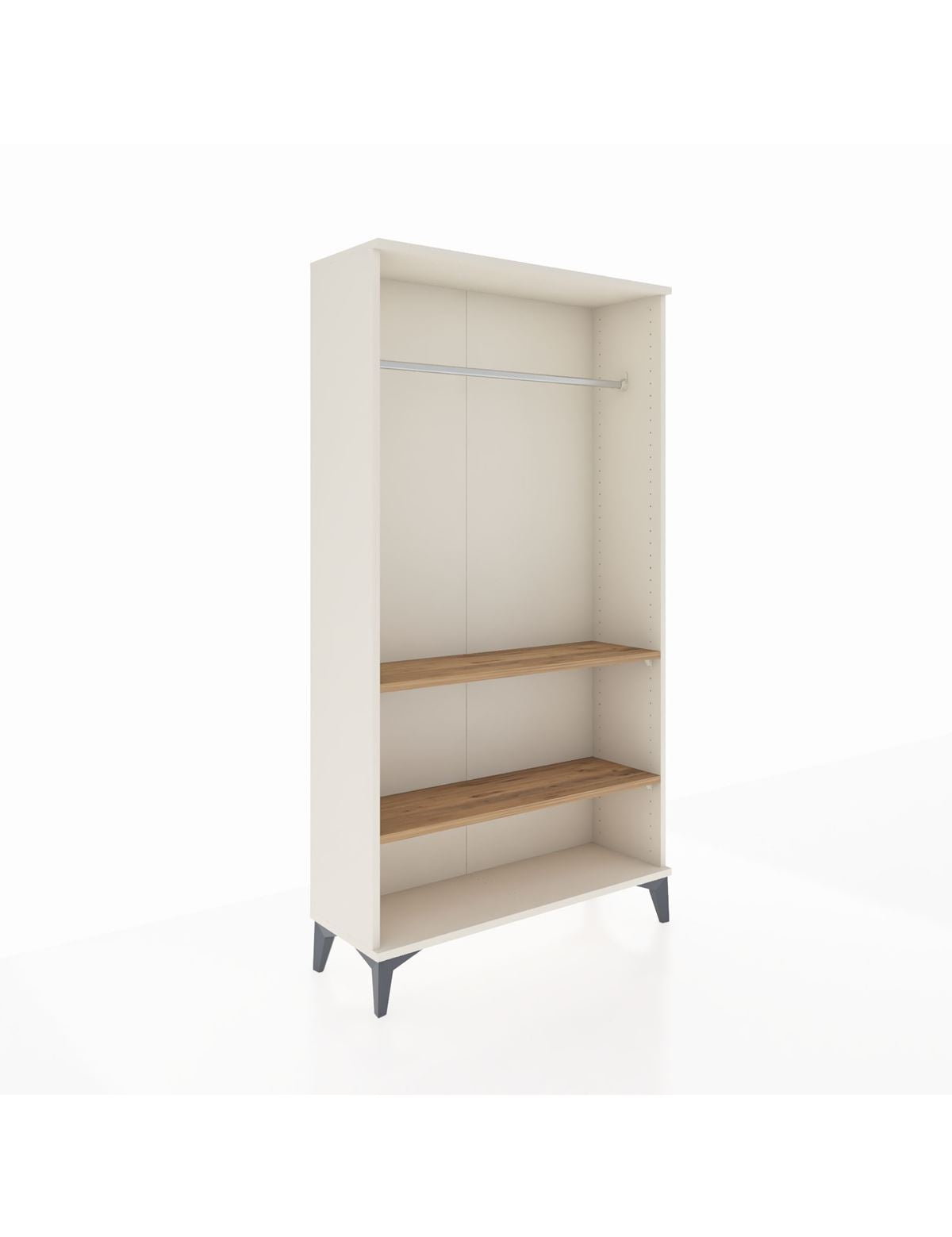 Arges Dolap 2 Raflı Kapaklı Tek Askılı 88x30x163 Aytaşı-Çam