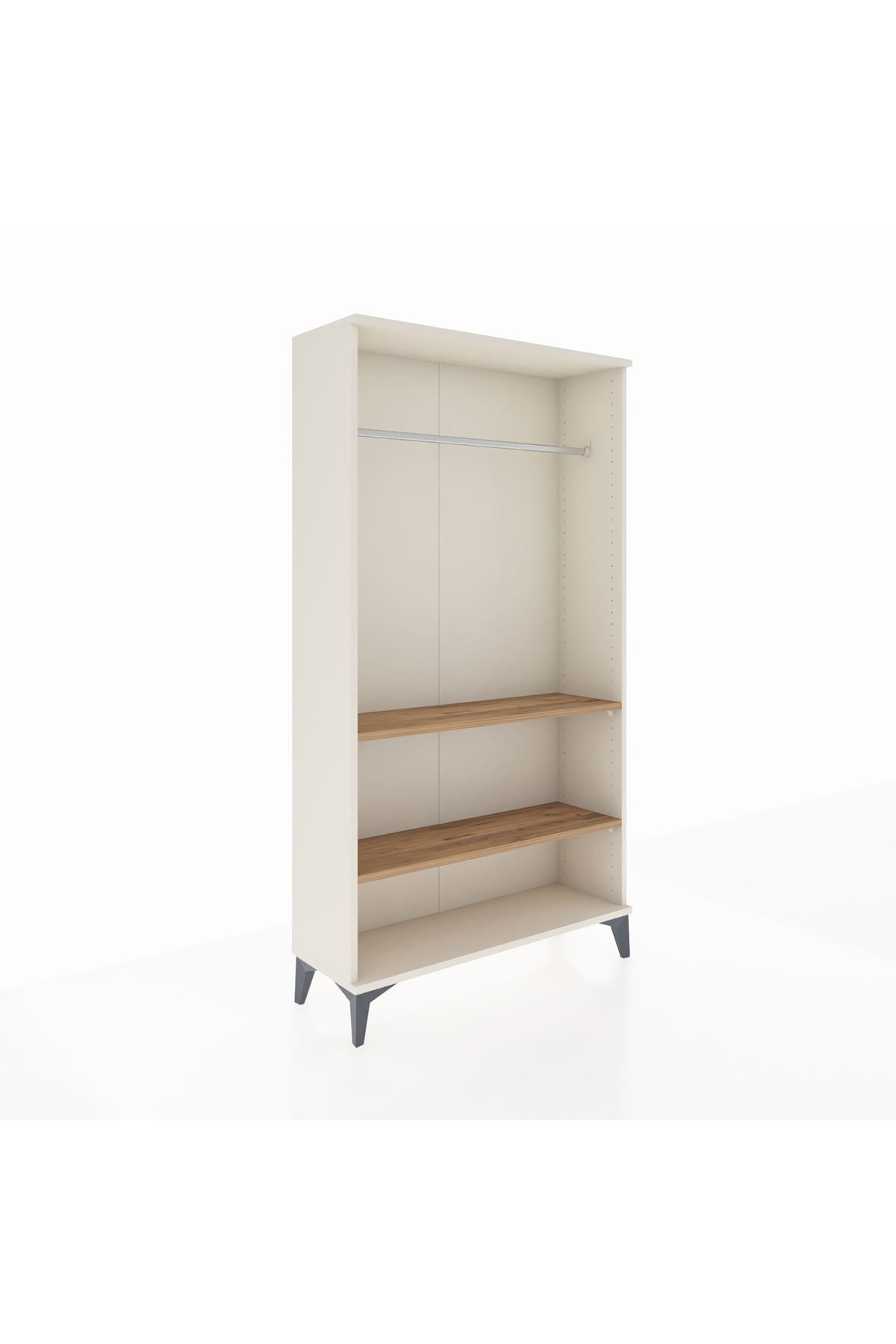 Arges Dolap 2 Raflı Kapaklı Tek Askılı 88x30x163 Aytaşı-Çam