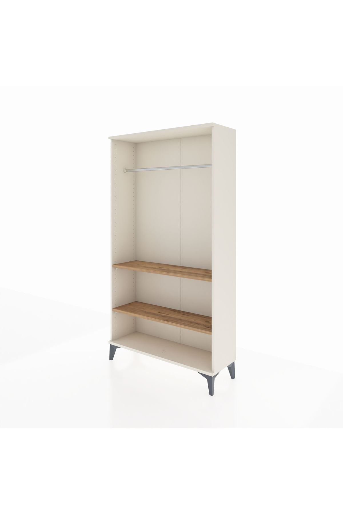 Arges Dolap 2 Raflı Kapaklı Tek Askılı 88x30x163 Aytaşı-Çam
