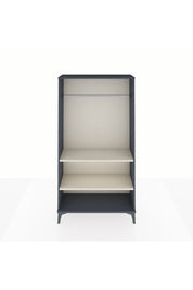 Arges Dolap 2 Raflı Kapaklı Tek Askılı 88x30x163 Antrasit-Aytaşı