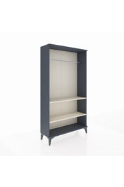 Arges Dolap 2 Raflı Kapaklı Tek Askılı 88x30x163 Antrasit-Aytaşı