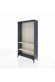 Arges Dolap 2 Raflı Kapaklı Tek Askılı 88x30x163 Antrasit-Aytaşı