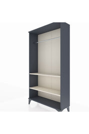 Arges Dolap 2 Raflı Kapaklı Tek Askılı 88x30x163 Antrasit-Aytaşı