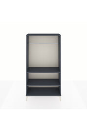 Arges Dolap 2 Raflı Kapaklı Tek Askılı 88x30x163 Antrasit-Antrasit