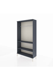 Arges Dolap 2 Raflı Kapaklı Tek Askılı 88x30x163 Antrasit-Antrasit