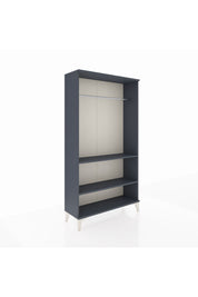 Arges Dolap 2 Raflı Kapaklı Tek Askılı 88x30x163 Antrasit-Antrasit