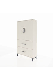 Arges Dolap Tek Raflı 2 Çekmeceli Tek Askılı 88x30x163 Aytaşı-Aytaşı