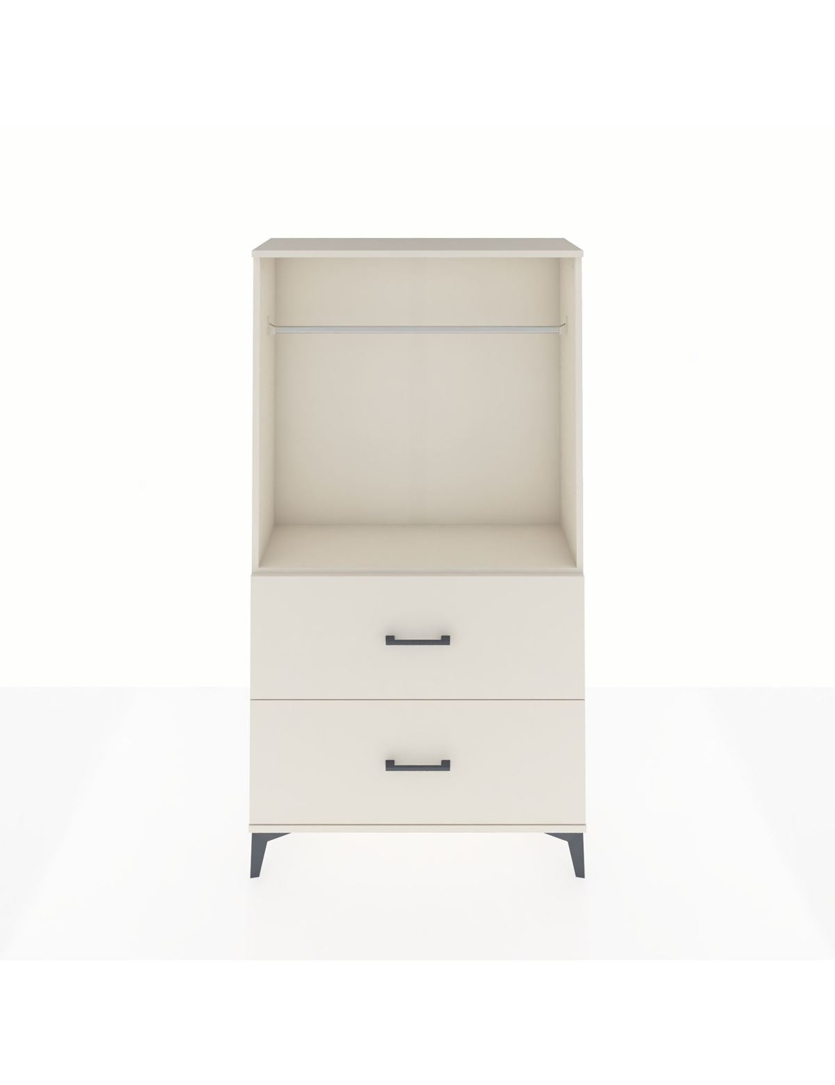 Arges Dolap Tek Raflı 2 Çekmeceli Tek Askılı 88x30x163 Aytaşı-Aytaşı