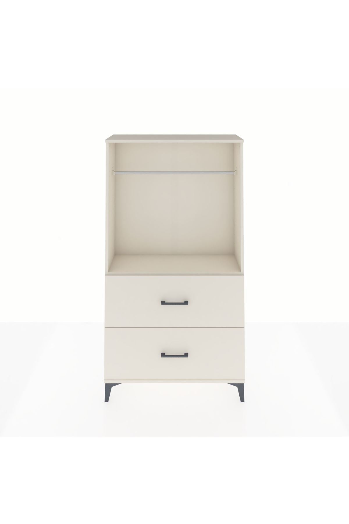 Arges Dolap Tek Raflı 2 Çekmeceli Tek Askılı 88x30x163 Aytaşı-Aytaşı