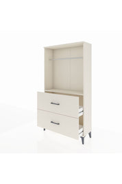 Arges Dolap Tek Raflı 2 Çekmeceli Tek Askılı 88x30x163 Aytaşı-Aytaşı