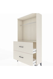 Arges Dolap Tek Raflı 2 Çekmeceli Tek Askılı 88x30x163 Aytaşı-Aytaşı