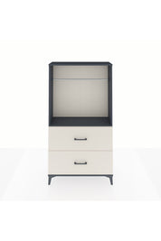 Arges Dolap Tek Raflı 2 Çekmeceli Tek Askılı 88x30x163 Antrasit-Aytaşı