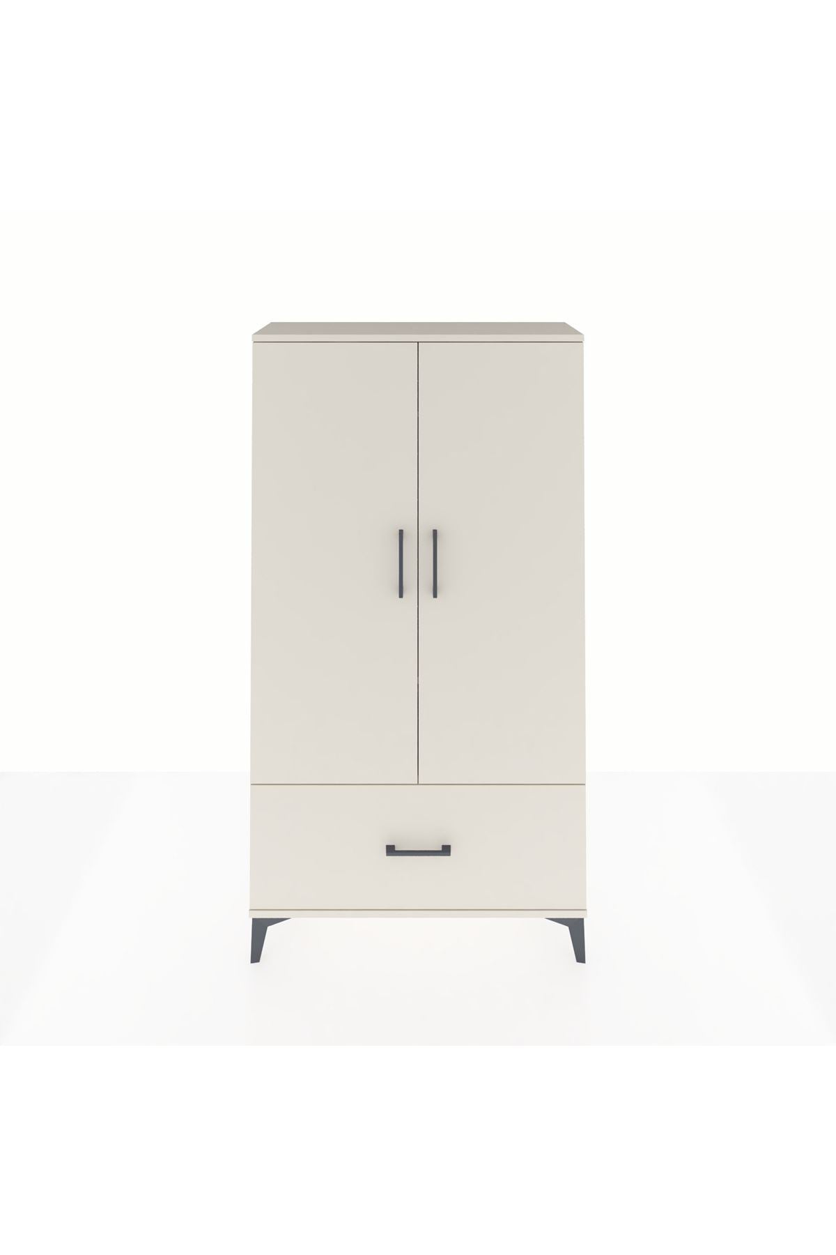 Arges Dolap 2 Raflı Tek Çekmeceli Tek Askılı 88x30x163 Aytaşı-Aytaşı