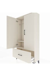 Arges Dolap 2 Raflı Tek Çekmeceli Tek Askılı 88x30x163 Aytaşı-Aytaşı