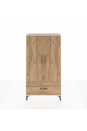 Arges Dolap 2 Raflı Tek Çekmeceli Tek Askılı 88x30x163 Aytaşı-Çam