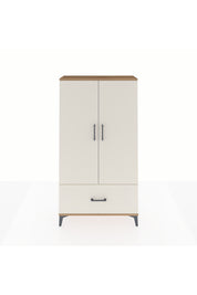 Arges Dolap 2 Raflı Tek Çekmeceli Tek Askılı 88x30x163 Çam-Aytaşı