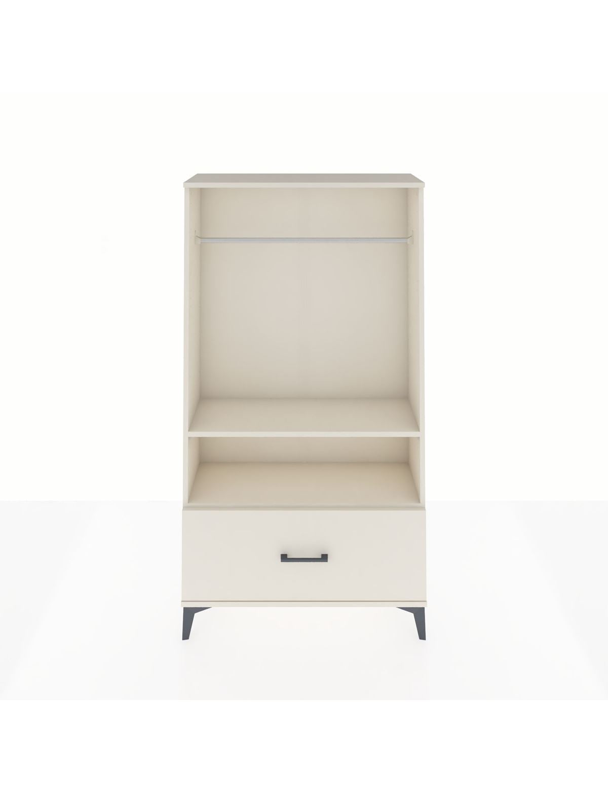 Arges Dolap 2 Raflı Tek Çekmeceli Tek Askılı 88x30x163 Aytaşı-Aytaşı