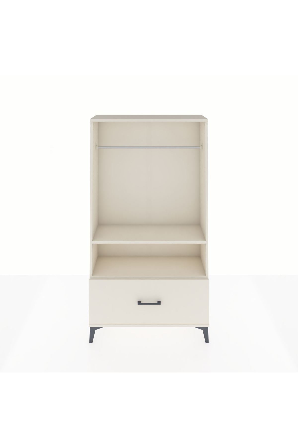 Arges Dolap 2 Raflı Tek Çekmeceli Tek Askılı 88x30x163 Aytaşı-Aytaşı