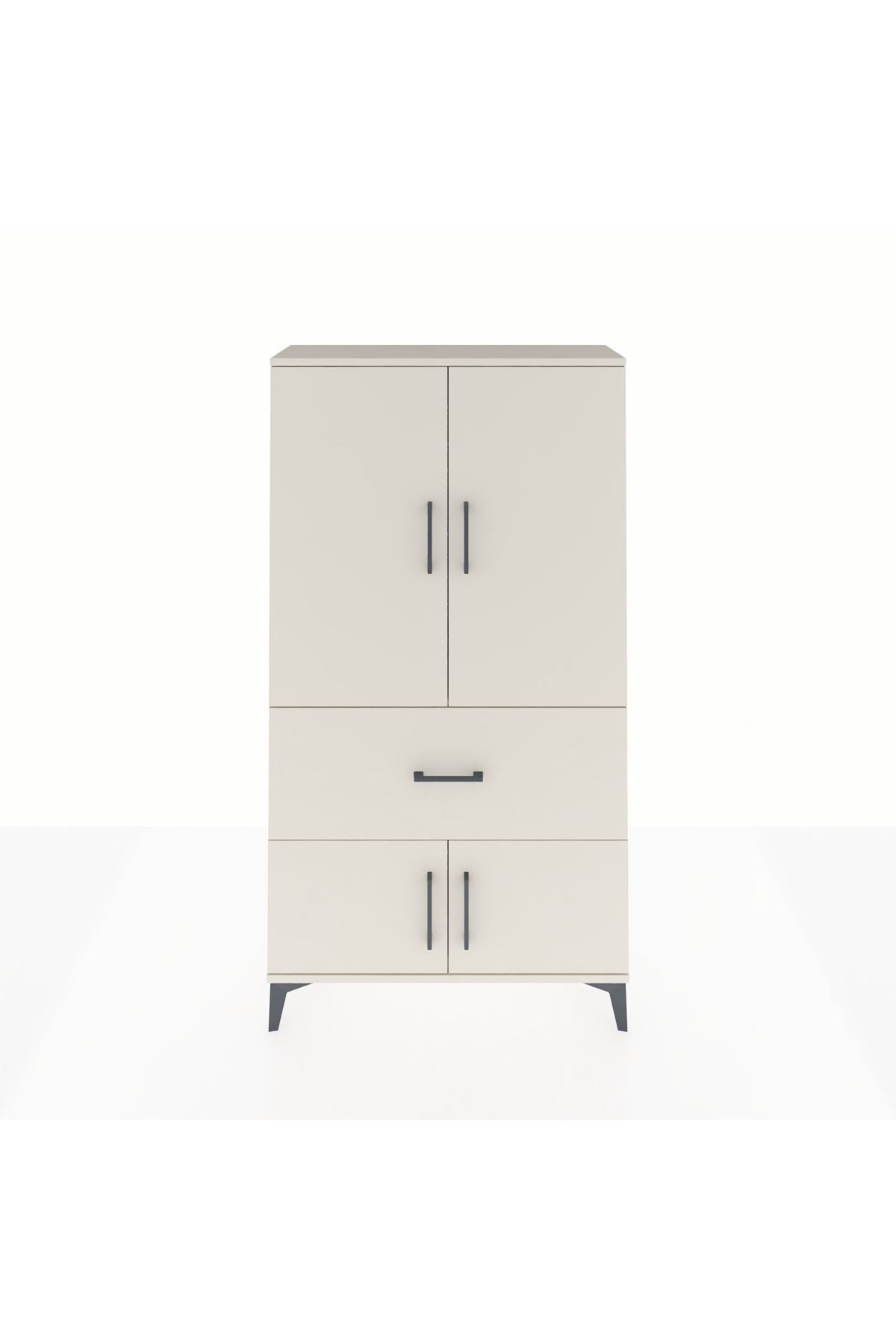 Arges Dolap Tek Raflı Tek Çekmeceli Tek Askılı 88x30x163 Aytaşı-Aytaşı