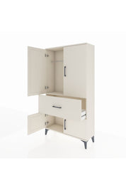 Arges Dolap Tek Raflı Tek Çekmeceli Tek Askılı 88x30x163 Aytaşı-Aytaşı