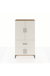 Arges Dolap Tek Raflı Tek Çekmeceli Tek Askılı 88x30x163 Çam-Aytaşı