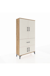 Arges Dolap Tek Raflı Tek Çekmeceli Tek Askılı 88x30x163 Çam-Aytaşı