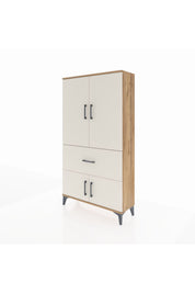 Arges Dolap Tek Raflı Tek Çekmeceli Tek Askılı 88x30x163 Çam-Aytaşı