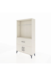 Arges Dolap Tek Raflı Tek Çekmeceli Tek Askılı 88x30x163 Aytaşı-Aytaşı