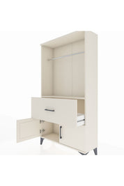 Arges Dolap Tek Raflı Tek Çekmeceli Tek Askılı 88x30x163 Aytaşı-Aytaşı