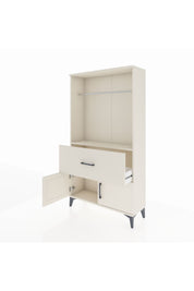 Arges Dolap Tek Raflı Tek Çekmeceli Tek Askılı 88x30x163 Aytaşı-Aytaşı