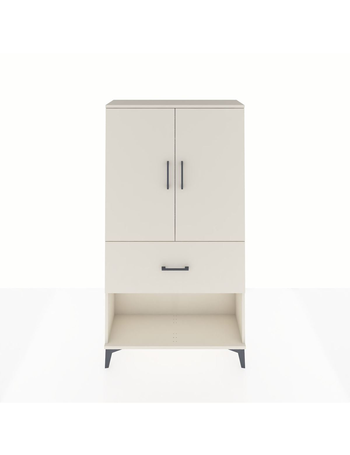 Arges Dolap Tek Raflı Tek Çekmeceli Tek Askılı 88x30x163 Aytaşı-Aytaşı