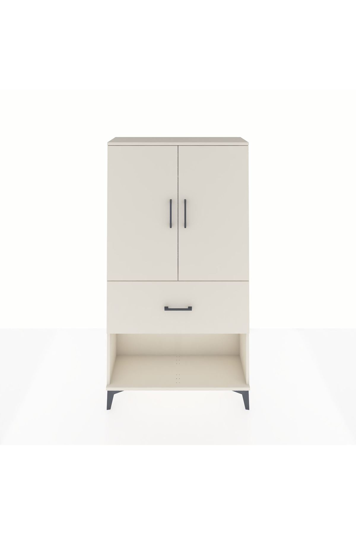 Arges Dolap Tek Raflı Tek Çekmeceli Tek Askılı 88x30x163 Aytaşı-Aytaşı