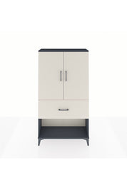 Arges Dolap Tek Raflı Tek Çekmeceli Tek Askılı 88x30x163 Antrasit-Aytaşı