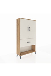 Arges Dolap Tek Raflı Tek Çekmeceli Tek Askılı 88x30x163 Çam-Aytaşı