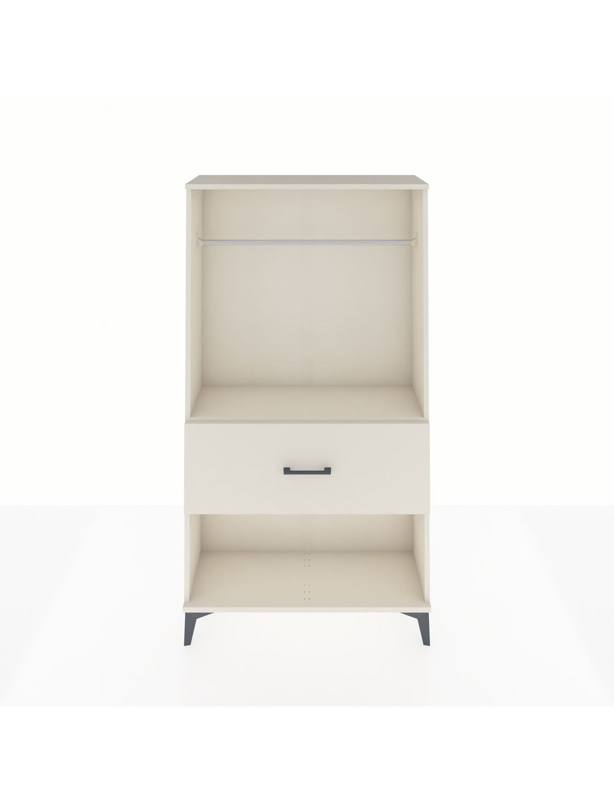 Arges Dolap Tek Raflı Tek Çekmeceli Tek Askılı 88x30x163 Aytaşı-Aytaşı