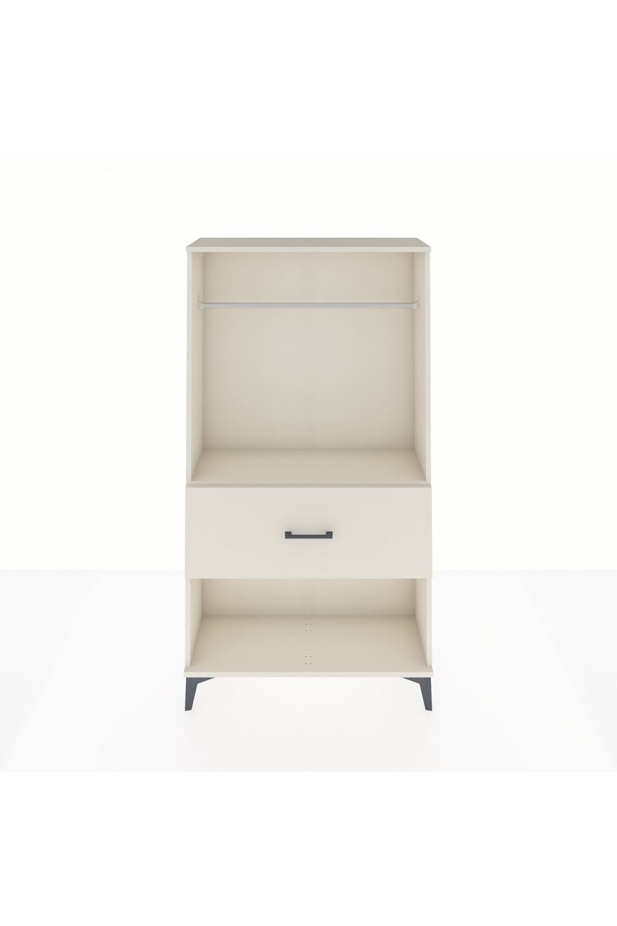 Arges Dolap Tek Raflı Tek Çekmeceli Tek Askılı 88x30x163 Aytaşı-Aytaşı