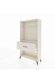 Arges Dolap Tek Raflı Tek Çekmeceli Tek Askılı 88x30x163 Aytaşı-Aytaşı