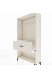 Arges Dolap Tek Raflı Tek Çekmeceli Tek Askılı 88x30x163 Aytaşı-Aytaşı