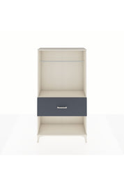 Arges Dolap Tek Raflı Tek Çekmeceli Tek Askılı 88x30x163 Aytaşı-Antrasit