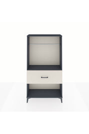 Arges Dolap Tek Raflı Tek Çekmeceli Tek Askılı 88x30x163 Antrasit-Aytaşı