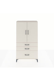 Arges Dolap Tek Raflı 3 Çekmeceli Tek Askılı 88x30x163 Aytaşı-Aytaşı