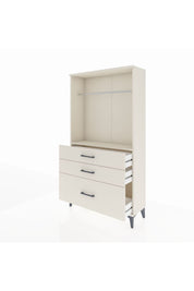 Arges Dolap Tek Raflı 3 Çekmeceli Tek Askılı 88x30x163 Aytaşı-Aytaşı