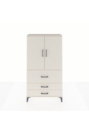 Arges Dolap Tek Raflı 3 Çekmeceli Tek Askılı 88x30x163 Aytaşı-Aytaşı