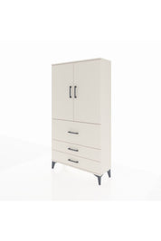 Arges Dolap Tek Raflı 3 Çekmeceli Tek Askılı 88x30x163 Aytaşı-Aytaşı