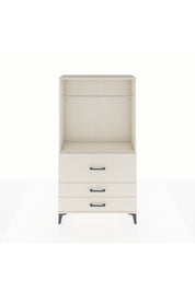 Arges Dolap Tek Raflı 3 Çekmeceli Tek Askılı 88x30x163 Aytaşı-Aytaşı