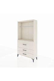 Arges Dolap Tek Raflı 3 Çekmeceli Tek Askılı 88x30x163 Aytaşı-Aytaşı