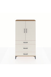 Arges Dolap Tek Raflı 3 Çekmeceli Tek Askılı 88x30x163 Çam-Aytaşı